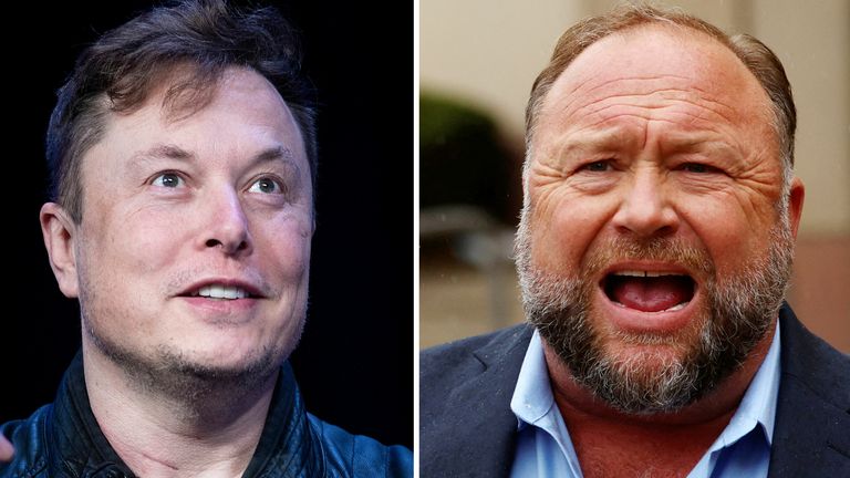 Elon Musk i Alex Jones